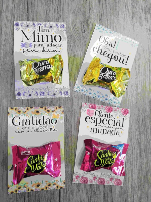 Mimos Clientes Floral - Arquivos para Impressão - Imagem 2