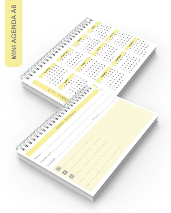 Mini Agenda A6 - Arquivo Digital - Imagem 4