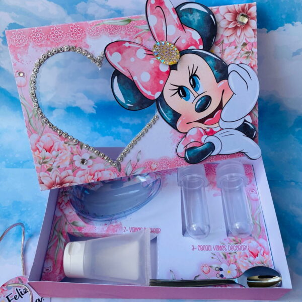 Mini Confeiteiro Minnie Rosa - Arquivo Digital - Imagem 3