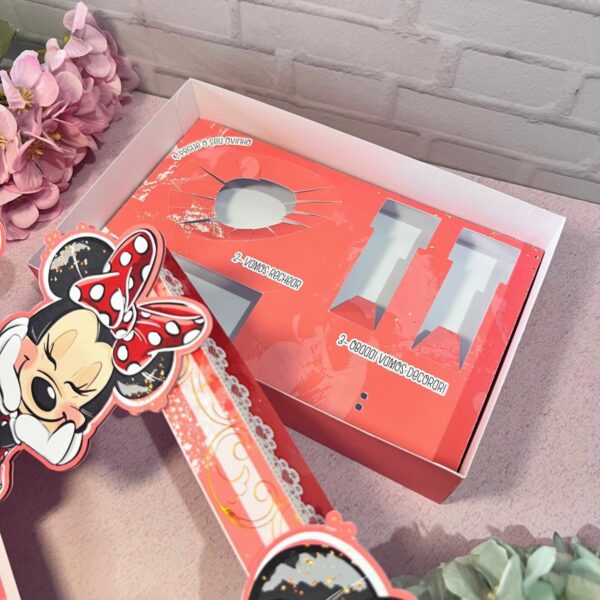 Mini Confeiteiro Páscoa Minnie Vermelha - Arquivo Digital - Imagem 2