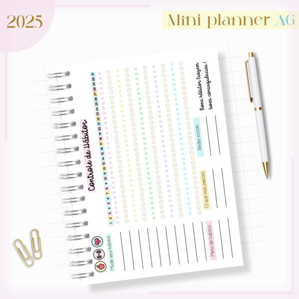 Mini Planner A6 2025 - Arquivo Digital - Imagem 4