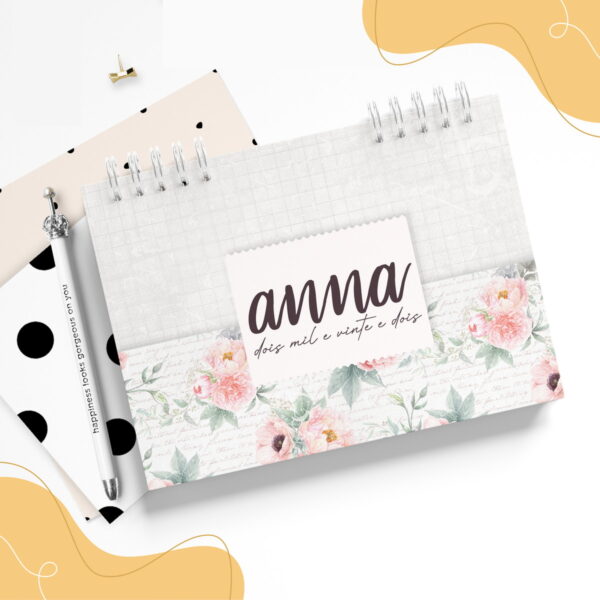 mini planner floral arquivo digital mini planner