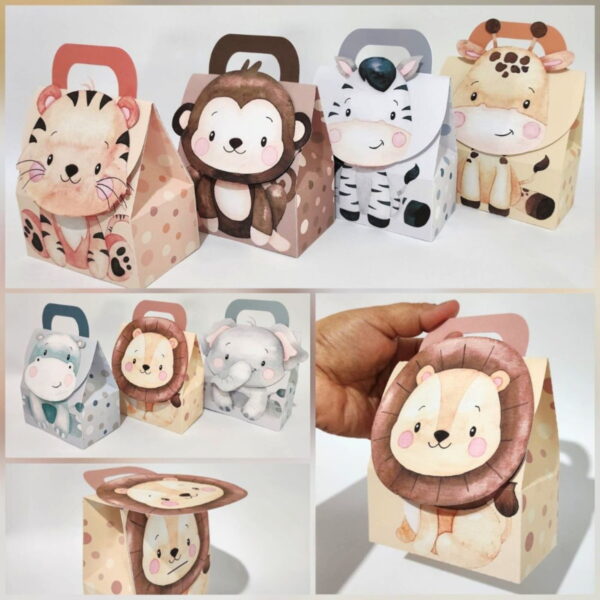 mochilas safari infantil studio e pdf monte sua festa