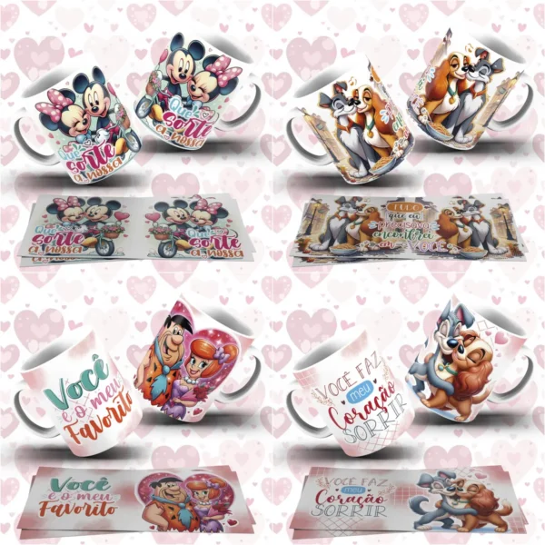 Modelos de Arte para Caneca: Especial Dia dos Namorados