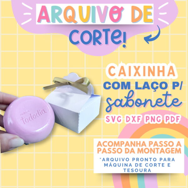 Molde Limpo Caixa Sabonete - Arquivo Digital - Imagem 5