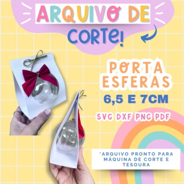 Molde Limpo Porta Esfera - Arquivo Digital - Imagem 5