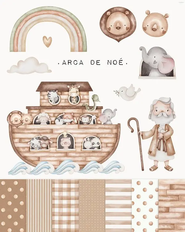 Moldes Arca De Noe Png Para Aderecos E Scrapbooking Digital 2