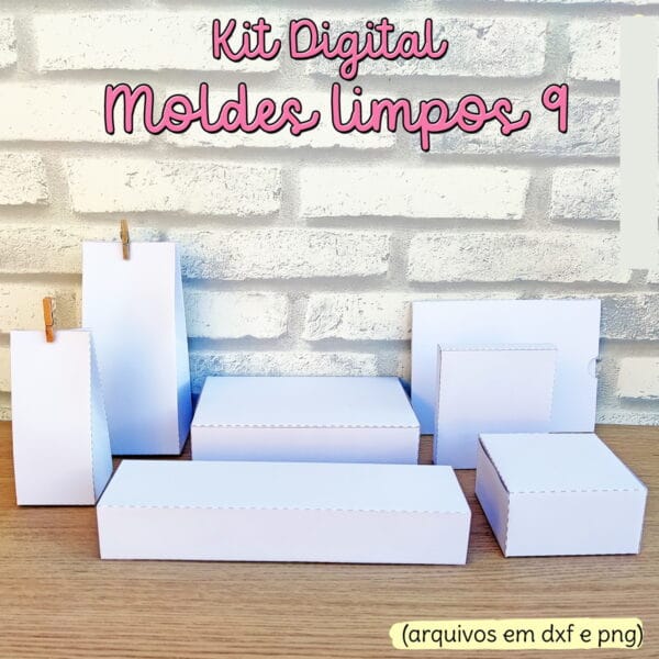 Moldes Limpos Caixinhas - Arquivo Digital - Imagem 2