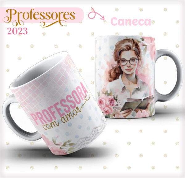 Pack 04 Artes Canecas Dia dos Professores - Arquivo Digital - Imagem 4