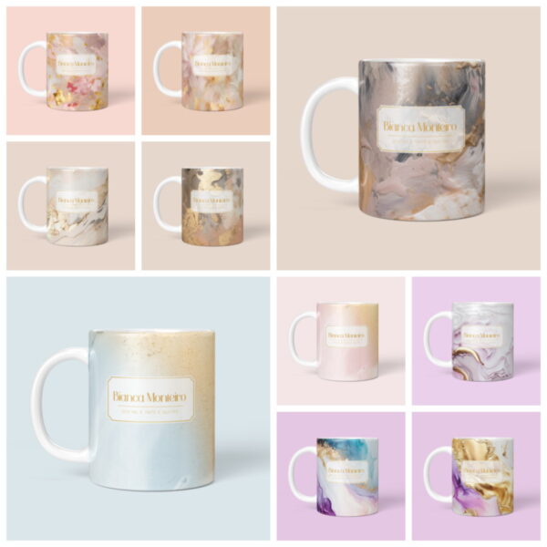 pack 10 canecas abstratas arquivo digital estampa para caneca