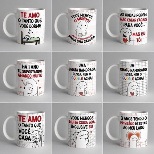 Pack 20 Artes Caneca Flork Meme Namorados Arquivos Em Pdf