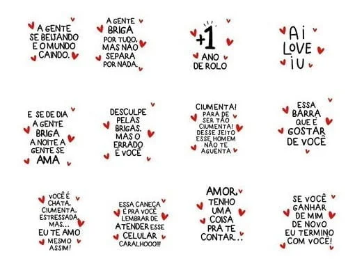 Pack 300 Artes Para Canecas Dia Dos Namorados Flork Bento