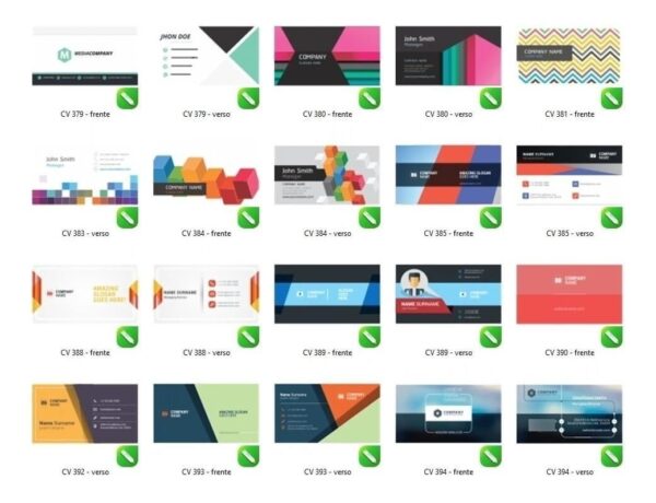Pack +3000 Cartão De Visita Editável Corel Draw Vetorizado