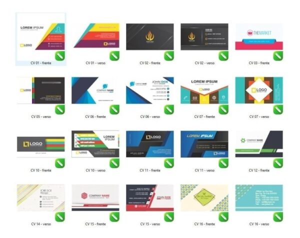 Pack +3000 Cartão De Visita Editável Corel Draw Vetorizado