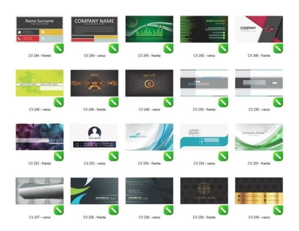 Pack +3000 Cartão De Visita Editável Corel Draw Vetorizado