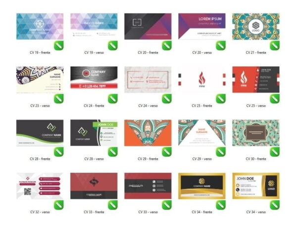 Pack +3000 Cartão De Visita Editável Corel Draw Vetorizado