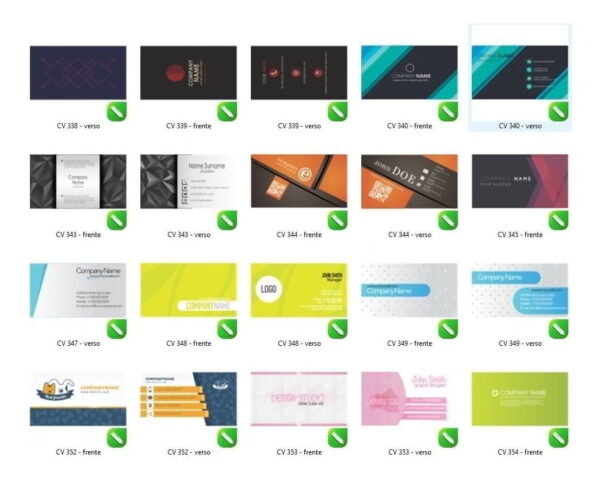 Pack +3000 Cartão De Visita Editável Corel Draw Vetorizado