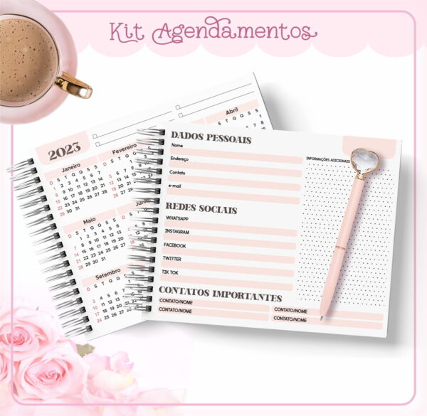 Pack Agendamentos Horizontal - Arquivo Digital - Imagem 4