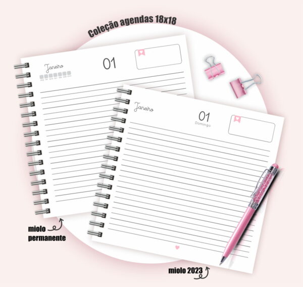 Pack Agendas 18x18 Frases - Arquivo Digital - Imagem 3