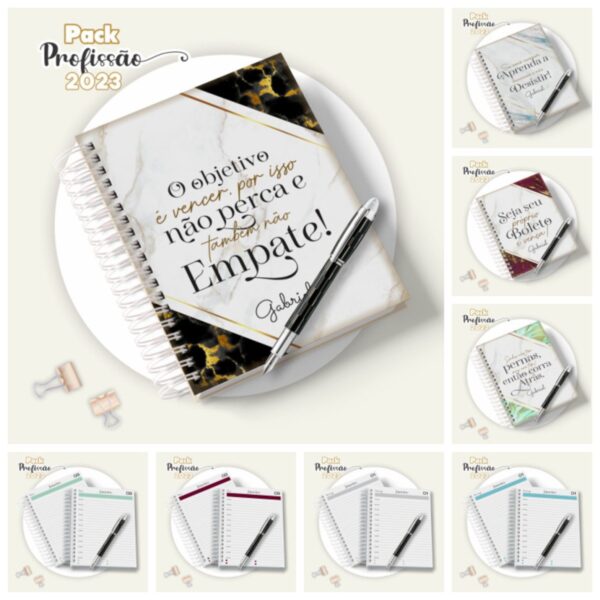 pack agendas 2023 masculina arquivo digital pack agendas 2023