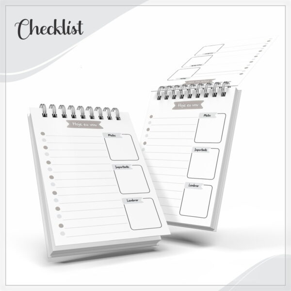 Pack Agendas Checklist Masculina - Arquivo Digital - Imagem 4
