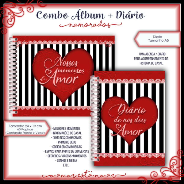 pack album e diario dia dos namorados arquivo digital arquivo digital