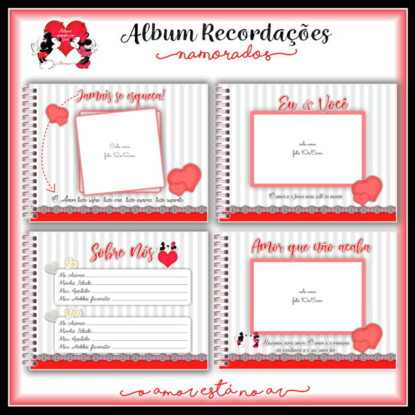 Pack Álbum e Diário Dia dos Namorados - Arquivo Digital - Imagem 4