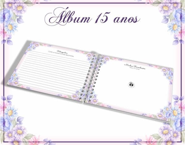 Pack Álbum e Livro Mensagens 15 anos - Arquivo Digital - Imagem 3