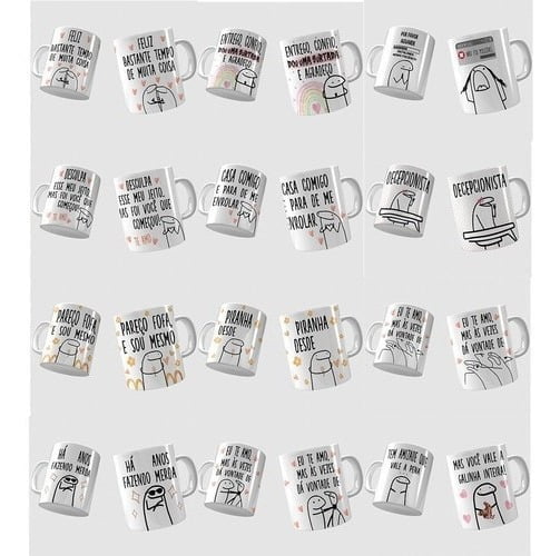Pack Artes Bento Flork Canecas 83 Arquivos Cdr E Png