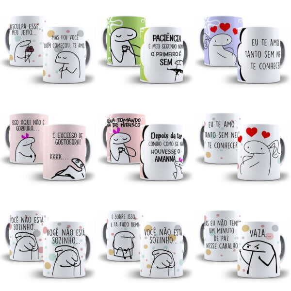 Pack Artes Caneca Flork Bento 105 Arquivos Editáveis + Bônus
