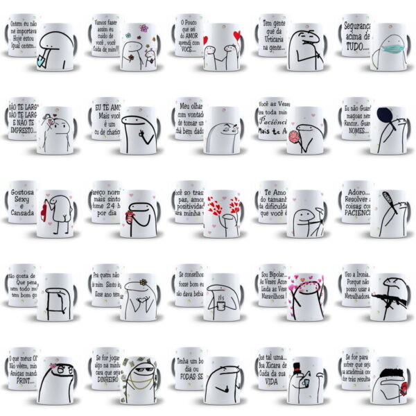 Pack Artes Caneca Flork Bento 105 Arquivos Editáveis + Bônus