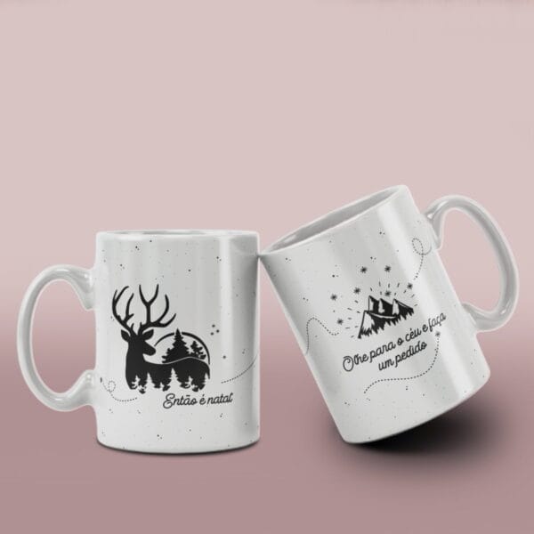 Pack Artes Canecas Natal Minimalista - Arquivo Digital