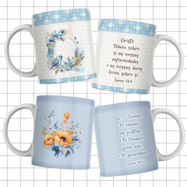 Pack Artes Canecas Versiculos Biblicos - Arquivo Digital - Imagem 2