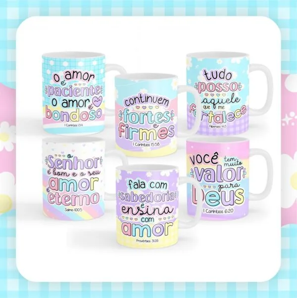 Pack Artes Frases Cristã - Arquivo Digital