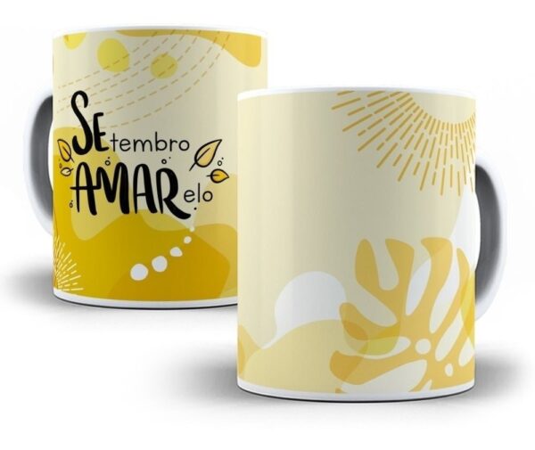 Pack Artes Setembro Amarelo Flork Sublimação Caneca Frases