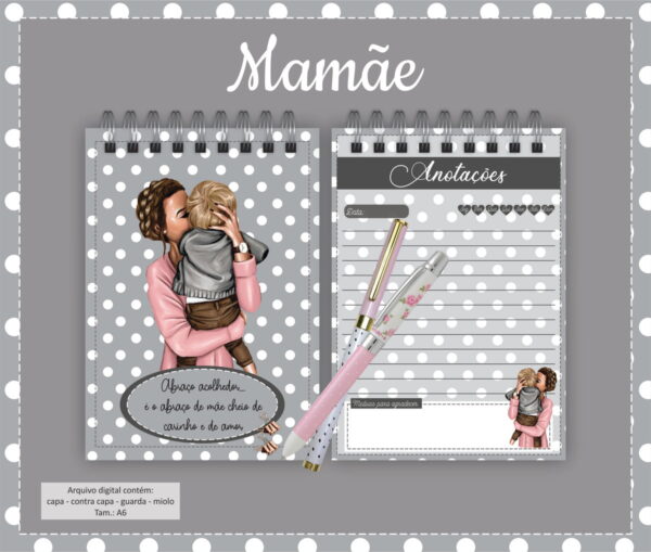 pack bloquinhos mamaes arquivo digital scrapbook