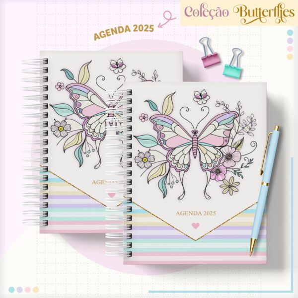 pack borboletas candy 2025 arquivo digital agenda