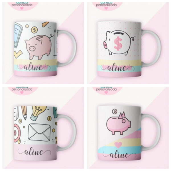 Pack Caderno Controle Financeiro Feminino - Arquivo Digital