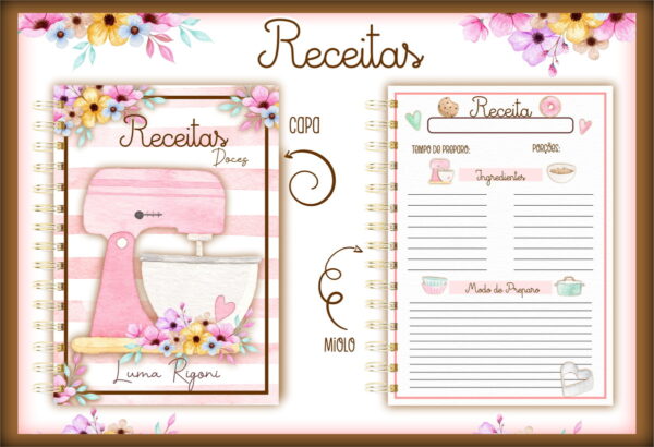 Pack Caderno de Receitas - Arquivo Digital - Imagem 5