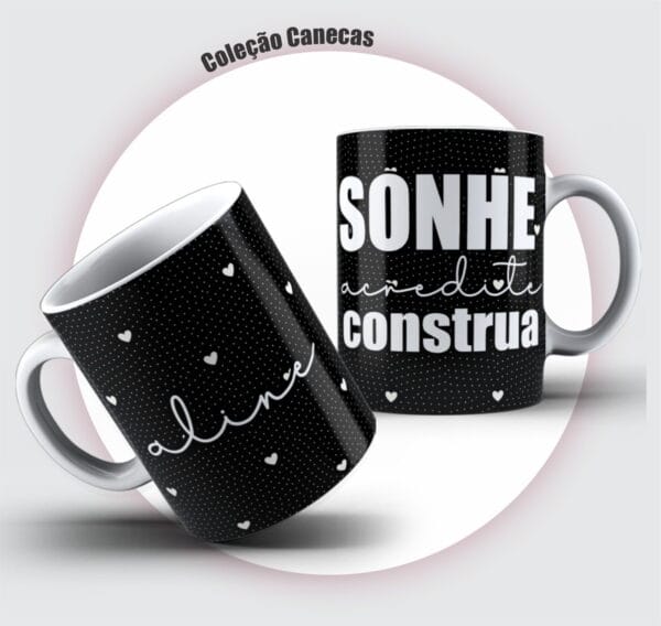 Pack Canecas Frases Femininas - Arquivo Digital