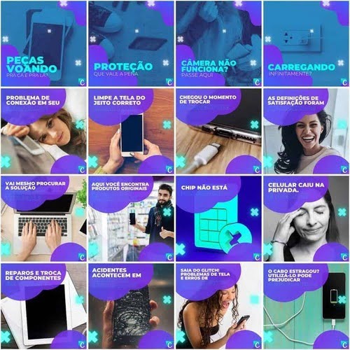 Pack Canva Assistência Técnica Celular 200 Artes + Legendas