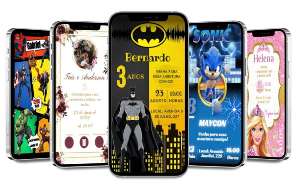 Pack Canva Convites Digitais 140 Artes - Arquivo Digital - Imagem 2