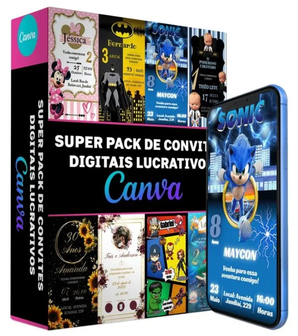 pack canva convites digitais 140 artes arquivo digital pack canva convites digitais 140 artes