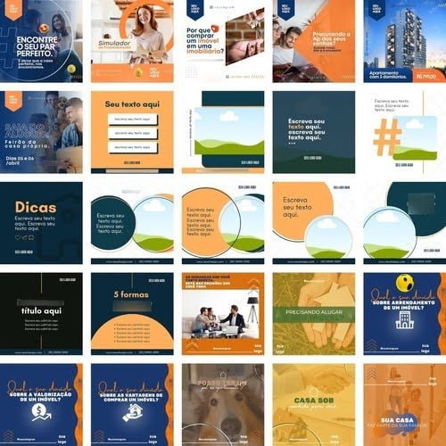 Pack Canva Imobiliária Templates Editável 255 Artes
