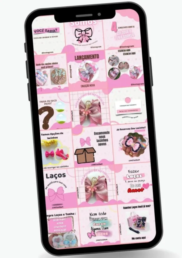 Pack Canva Laços Infantil - Arquivo Digital - Imagem 2