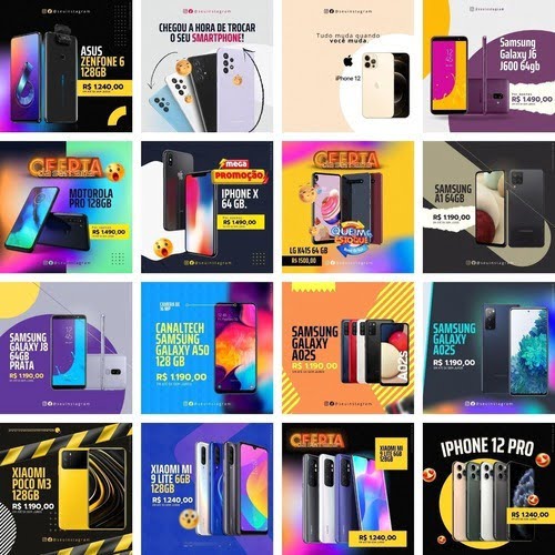 Pack Canva Loja Venda De Celular Templates Editável 40 Artes