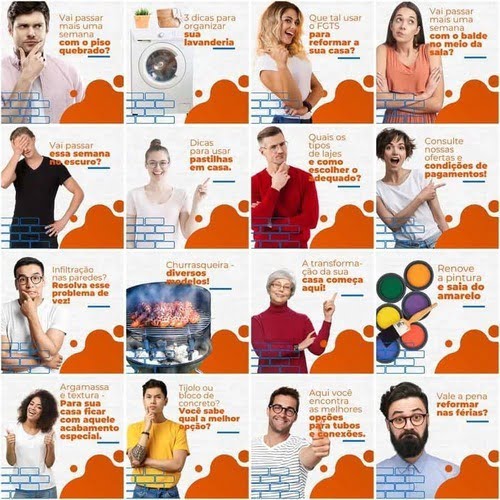 Pack Canva Materiais Construção Editavel 200 Artes +legendas