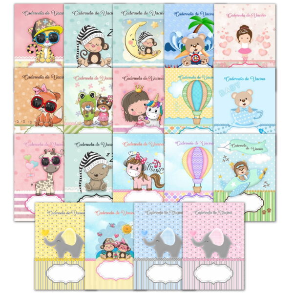 pack capas cadernetas vacina arquivo digital pack capas