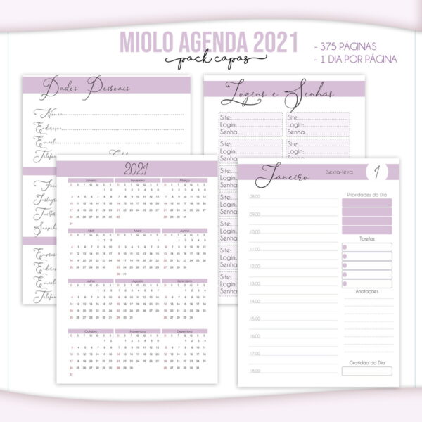 Pack Capas e Miolos 2021 - Arquivo Digital - Imagem 2
