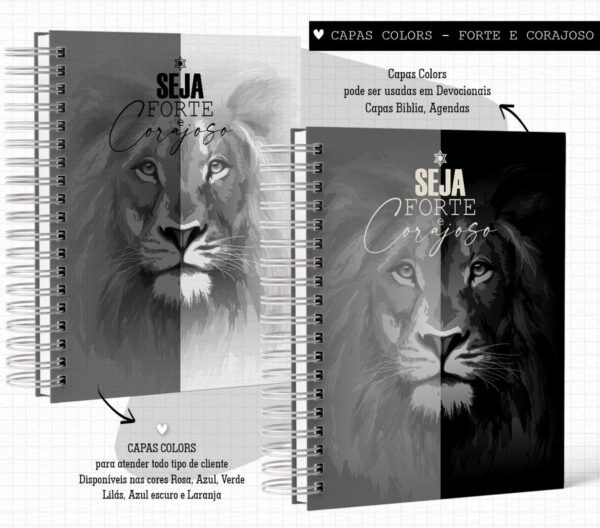 Pack de Capas Forte e Corajosa Colors- Arquivo Digital - Imagem 2